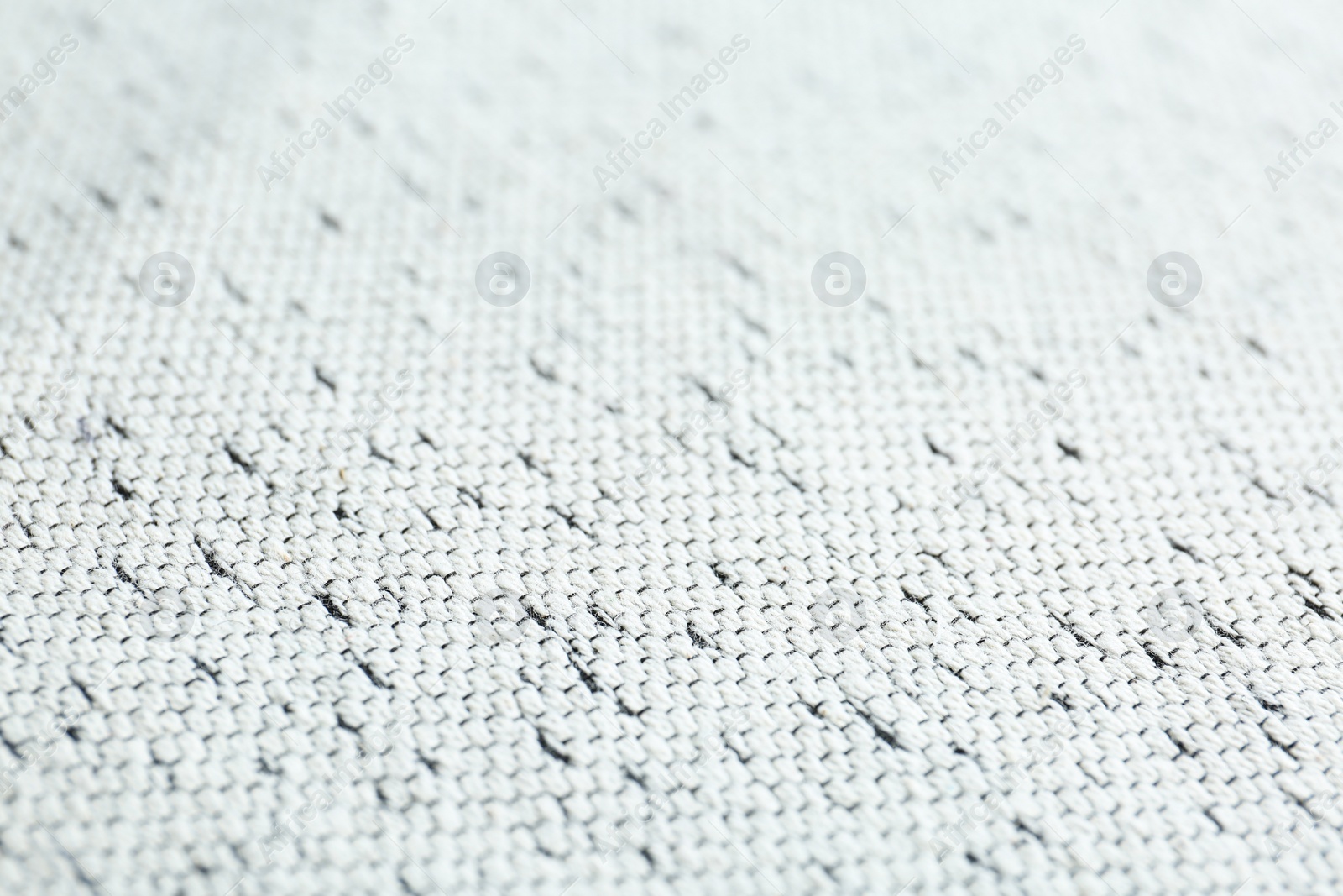 Photo of Texture of beautiful white fabric as background, closeup