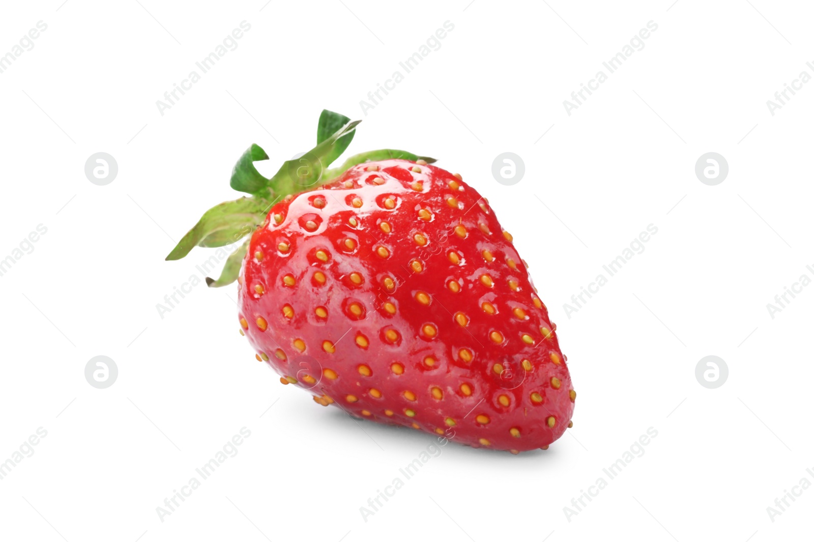 Photo of Delicious fresh ripe strawberry isolated on white