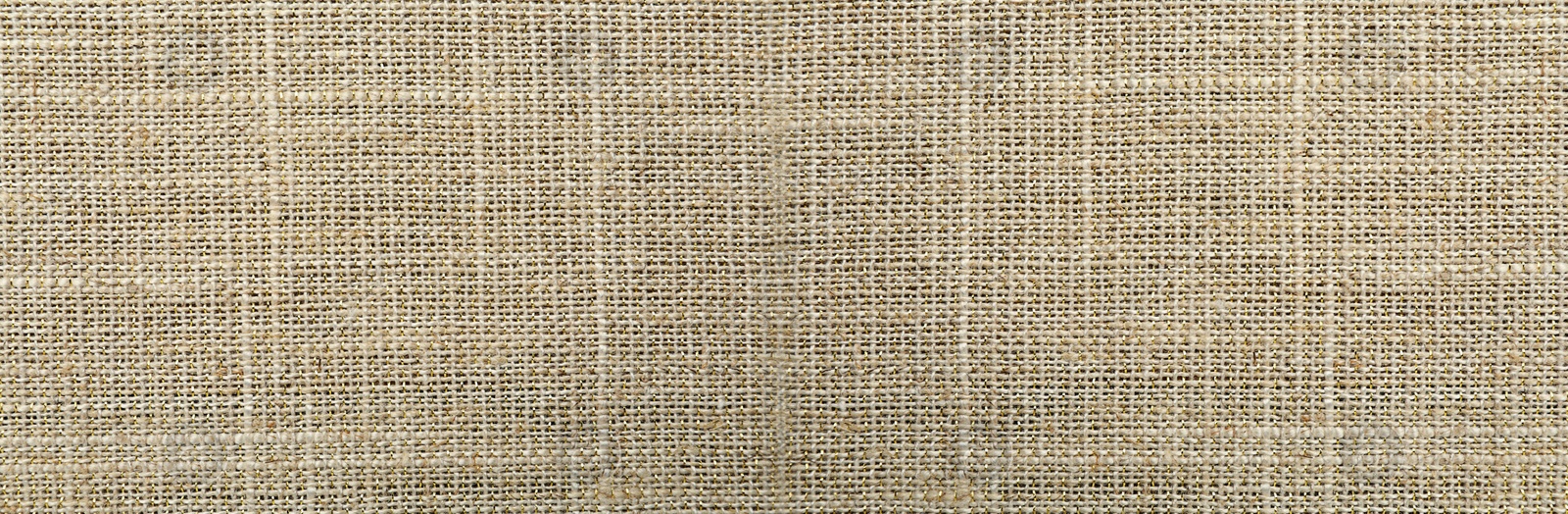 Image of Texture of natural burlap fabric as background, top view. Banner design