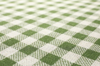 Texture of checkered fabric as background, closeup