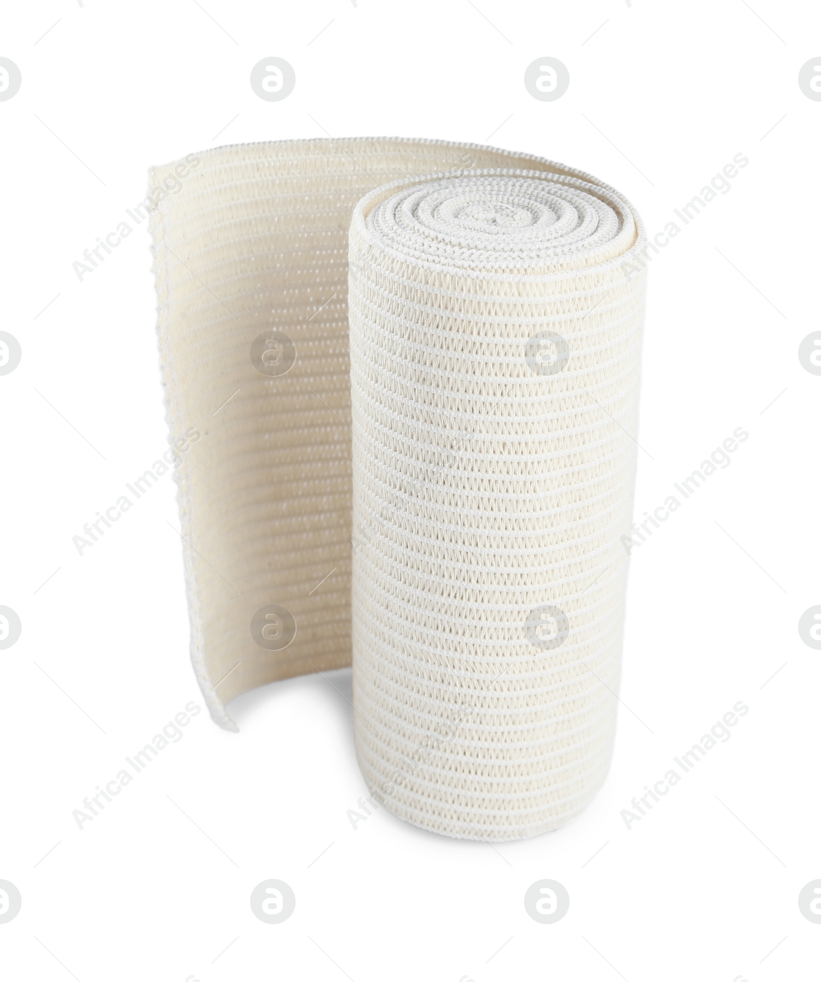 Photo of Medical bandage roll isolated on white. First aid item