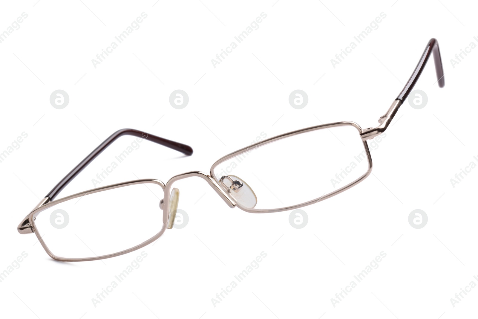 Photo of Stylish pair of glasses isolated on white