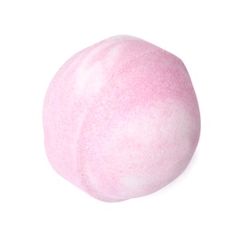 Photo of Bath bomb on white background. Spa product