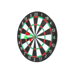 Photo of Dart board with color arrows hitting target