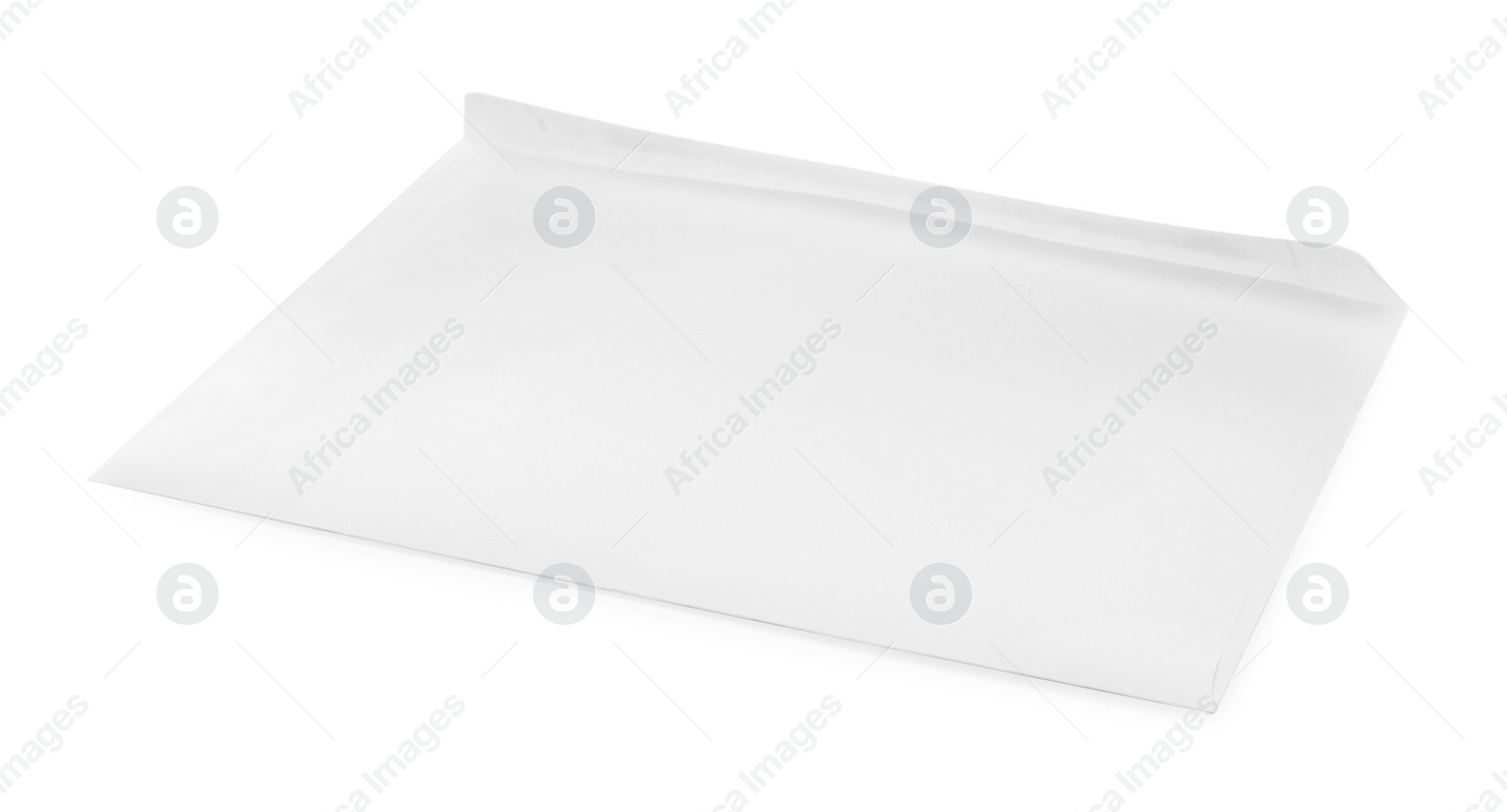 Photo of One simple paper envelope isolated on white
