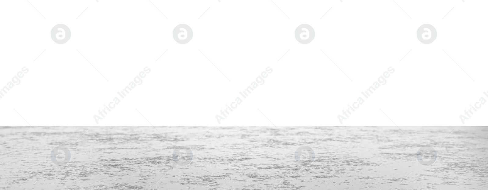 Photo of Empty stone surface isolated on white. Mockup for design