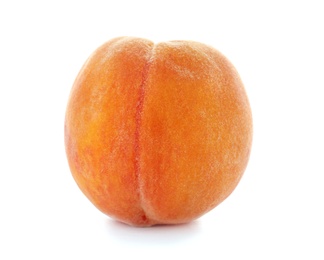 Photo of Fresh sweet peach on white background