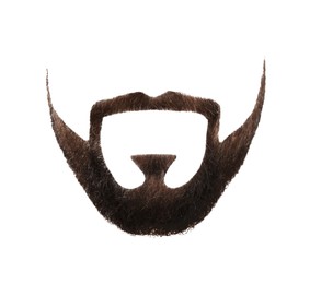 Stylish beard on white background. Men's fashion