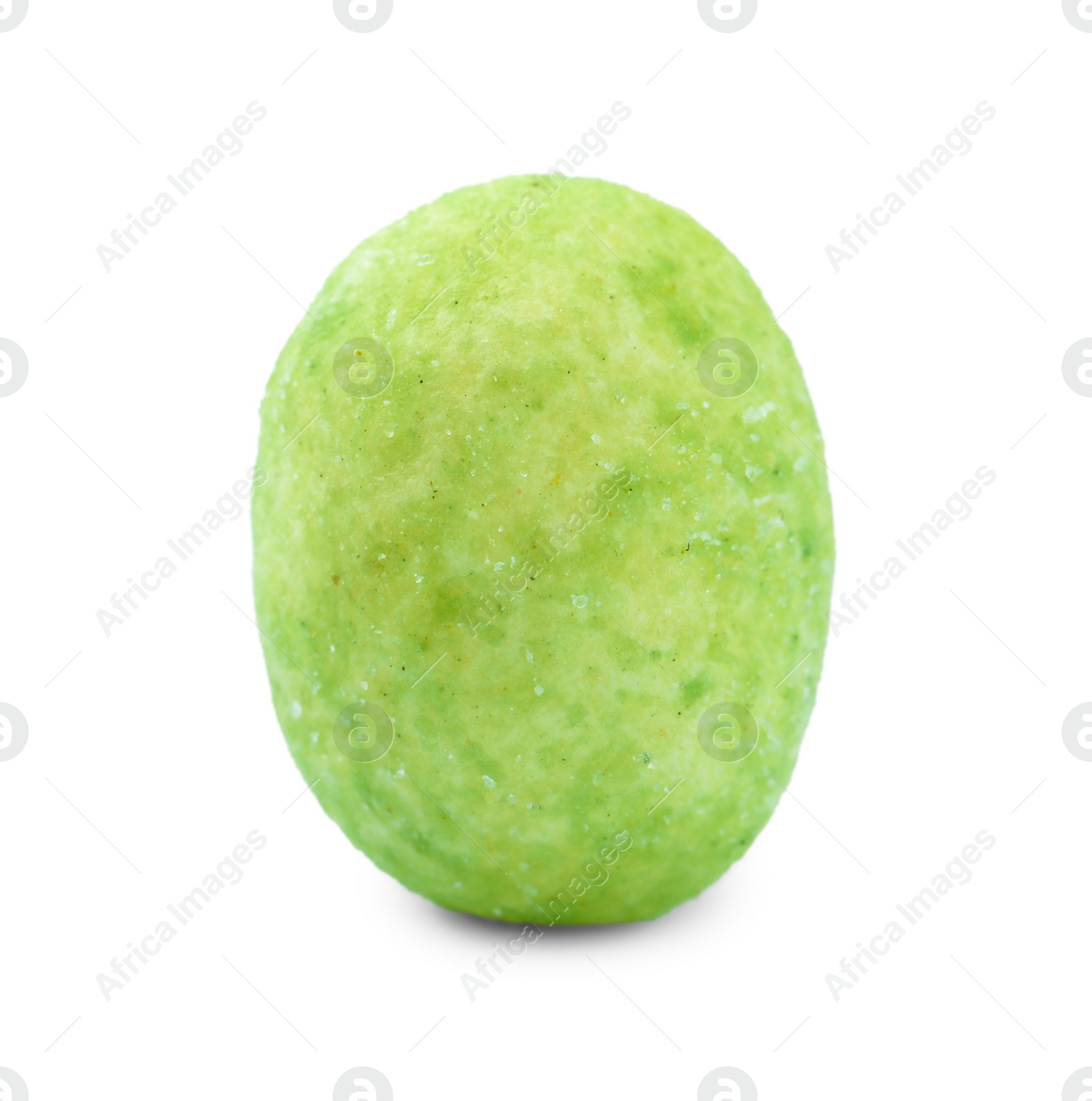 Photo of Tasty wasabi coated peanut isolated on white
