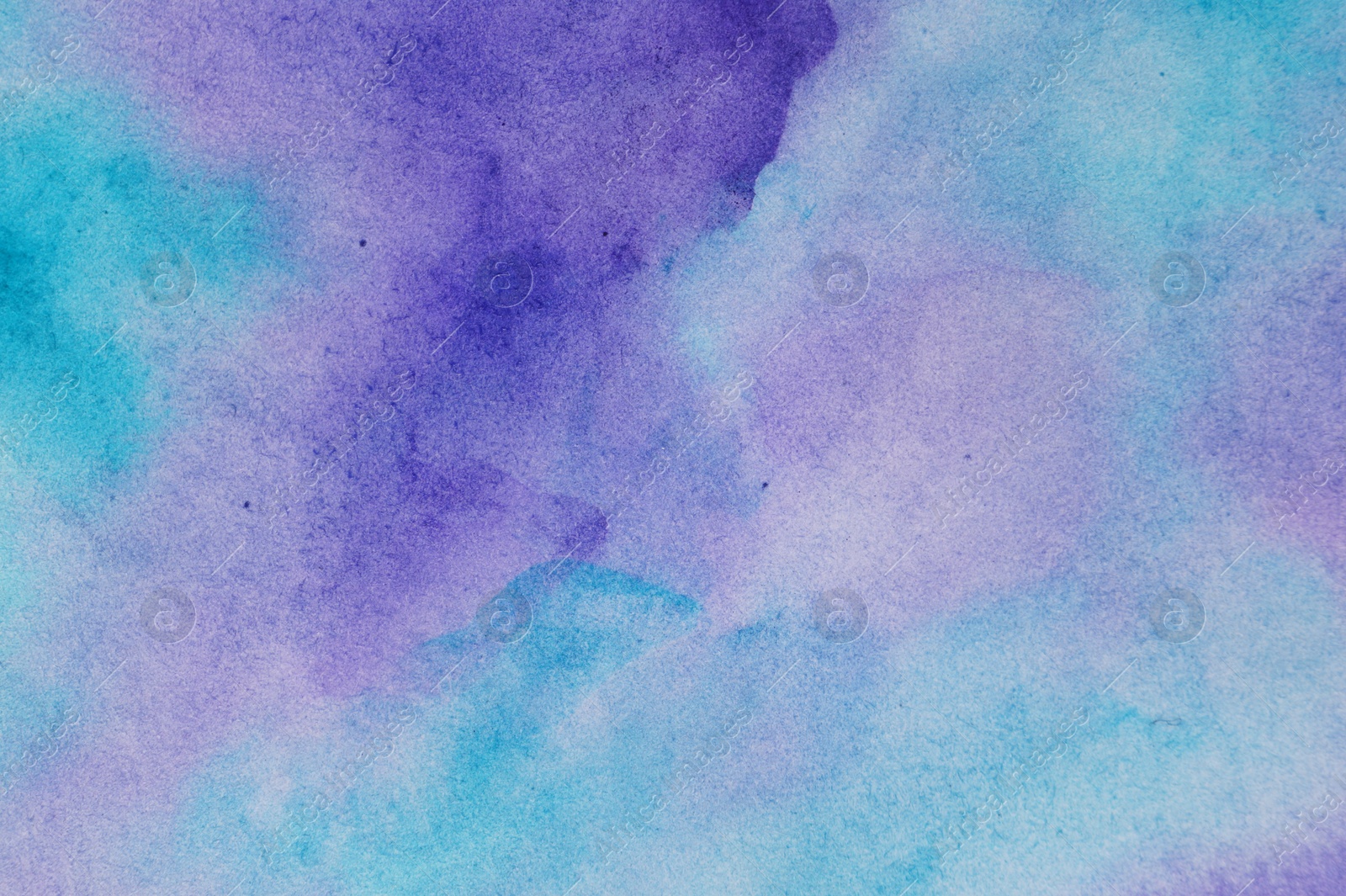 Photo of Abstract colorful watercolor painting as background, top view