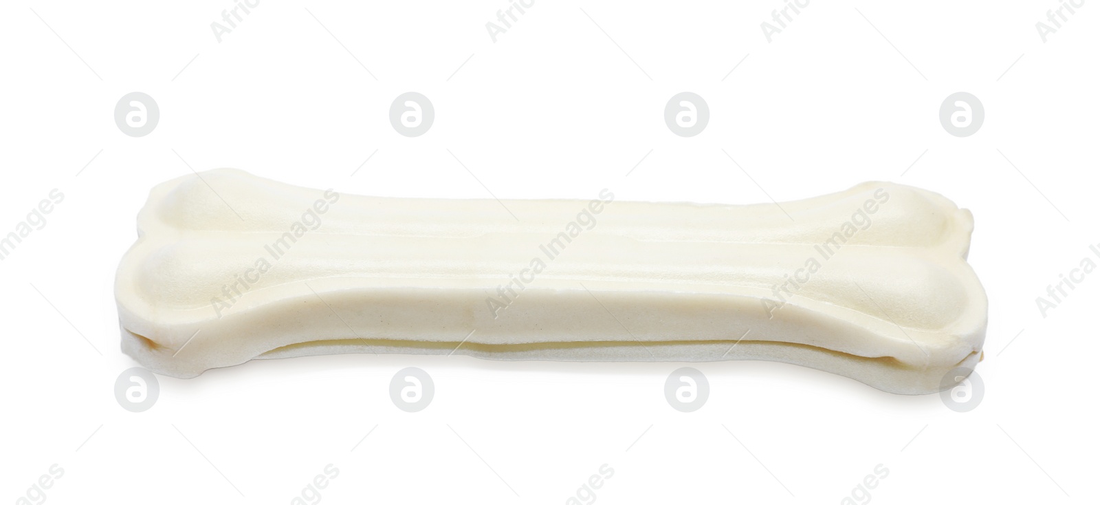 Photo of One bone dog treat isolated on white