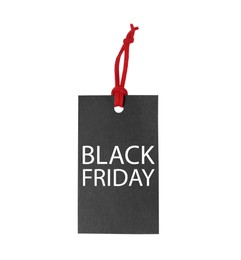 Tag isolated on white. Black Friday sale