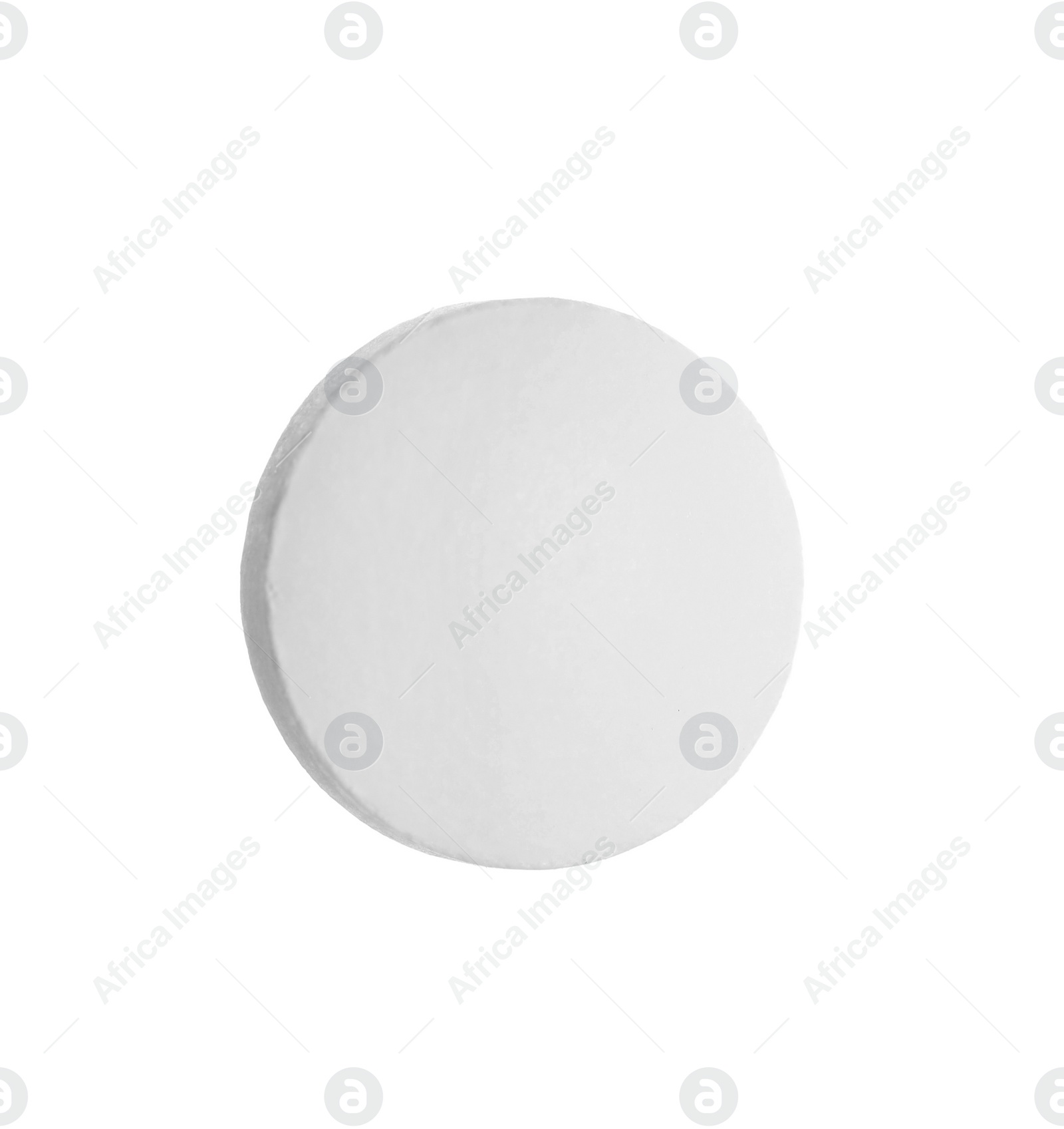 Photo of One pill isolated on white. Drug therapy