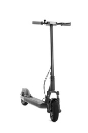 Photo of Modern electric kick scooter isolated on white