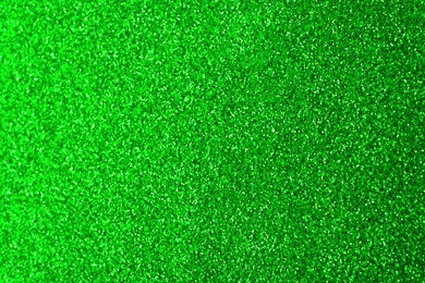 Image of St. Patrick day. Green glitter as background