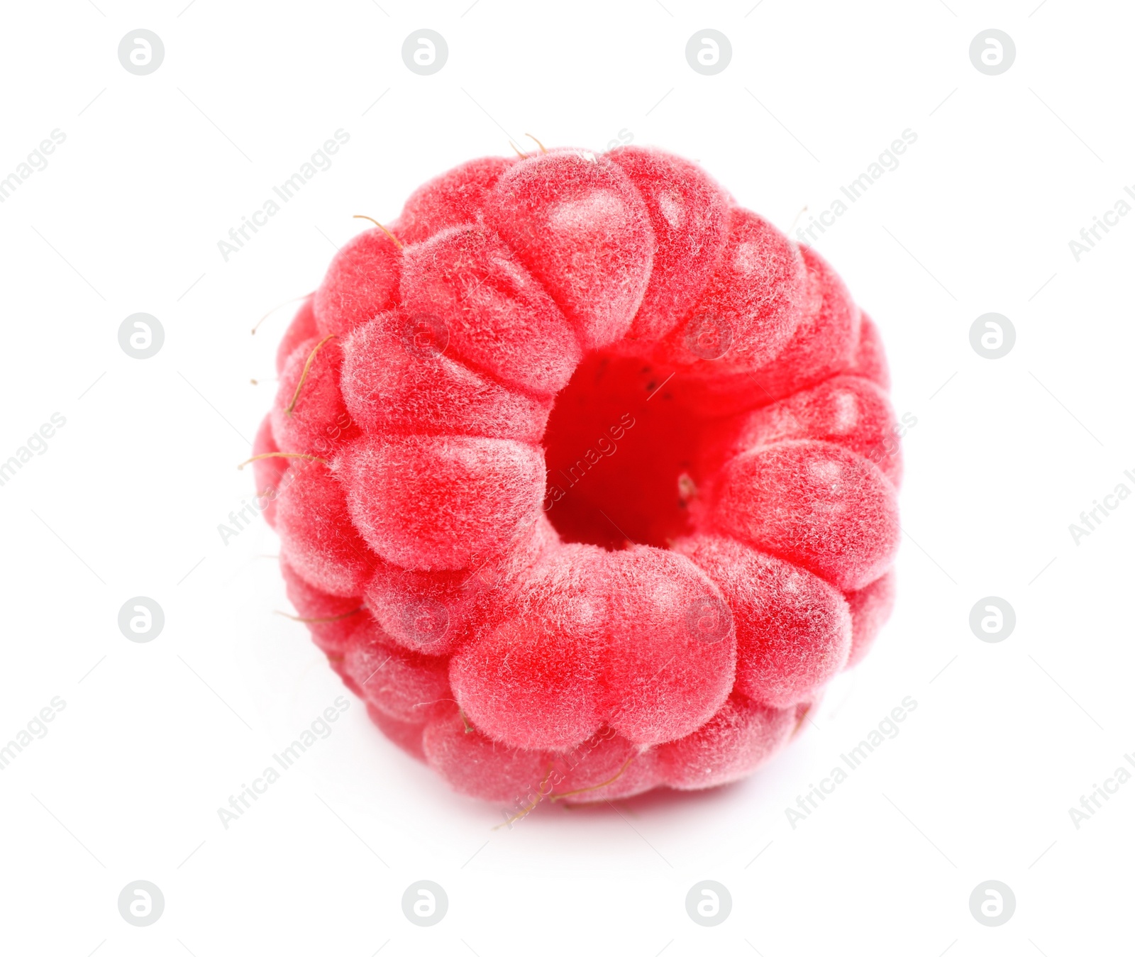 Photo of Delicious fresh ripe raspberry isolated on white