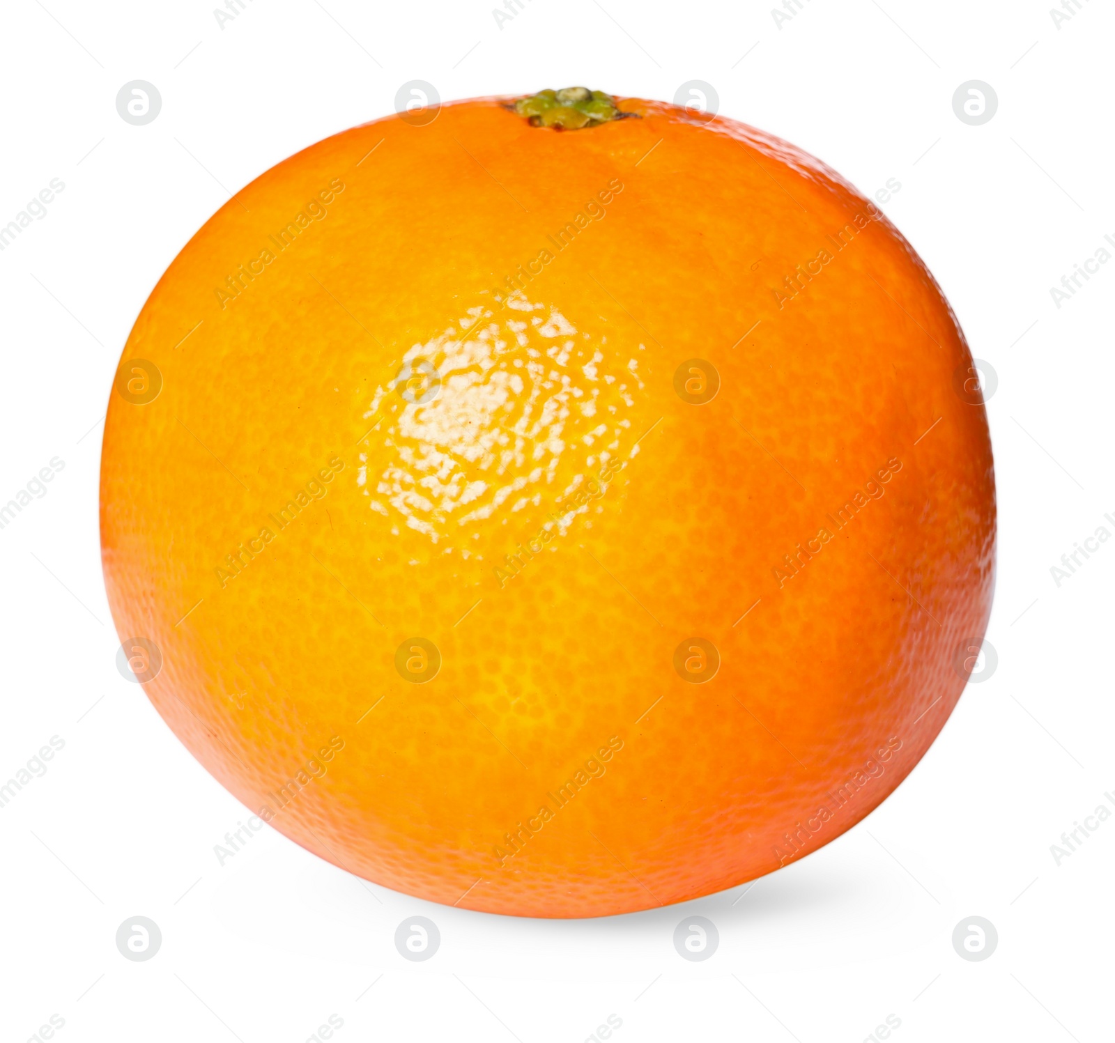 Photo of Fresh ripe juicy tangerine isolated on white