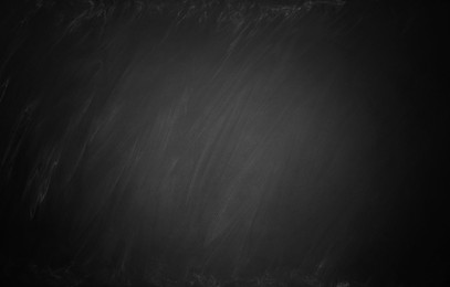 Image of Dirty black chalkboard as background. Vignette effect