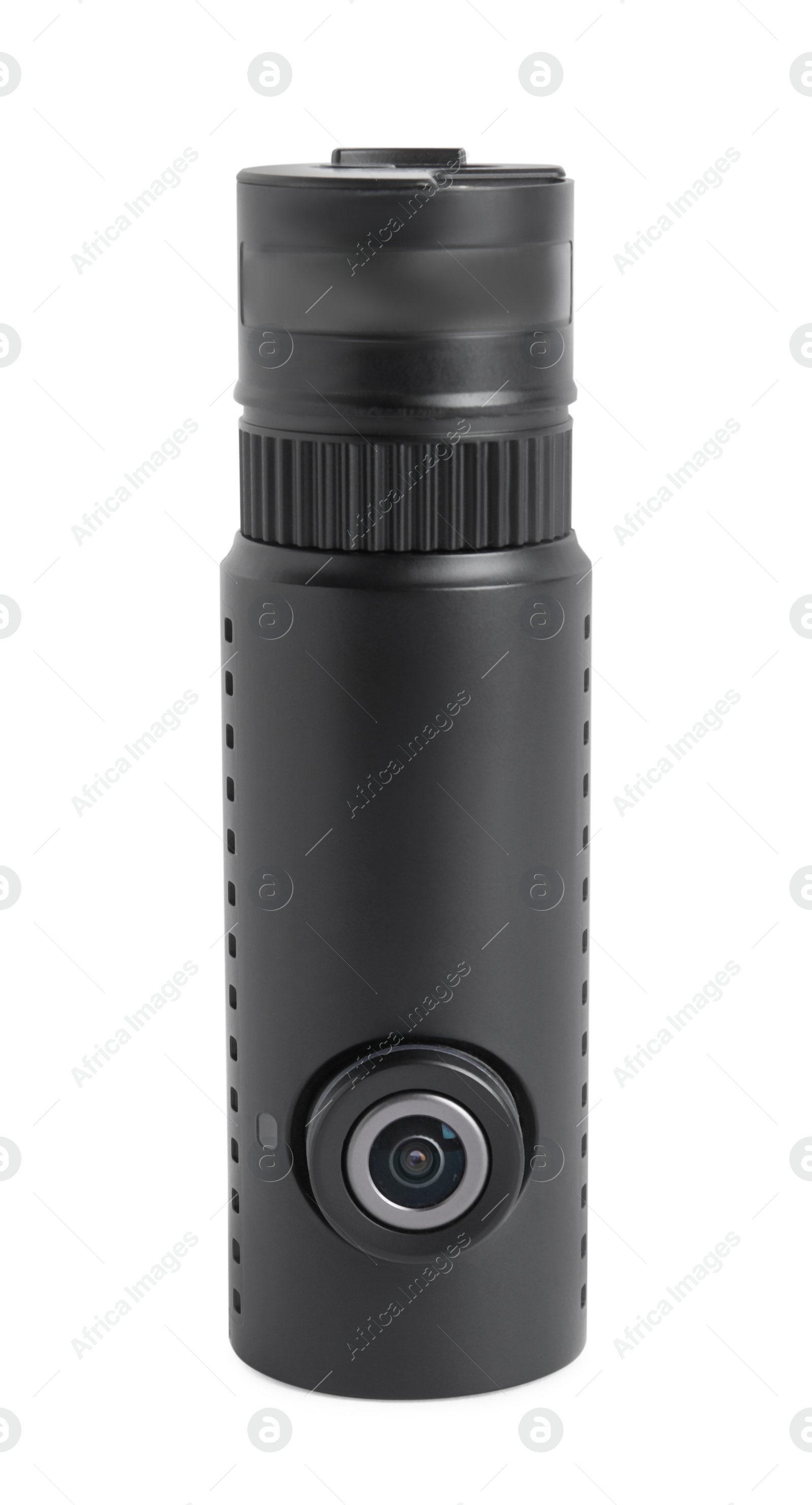 Photo of Black modern car camera isolated on white