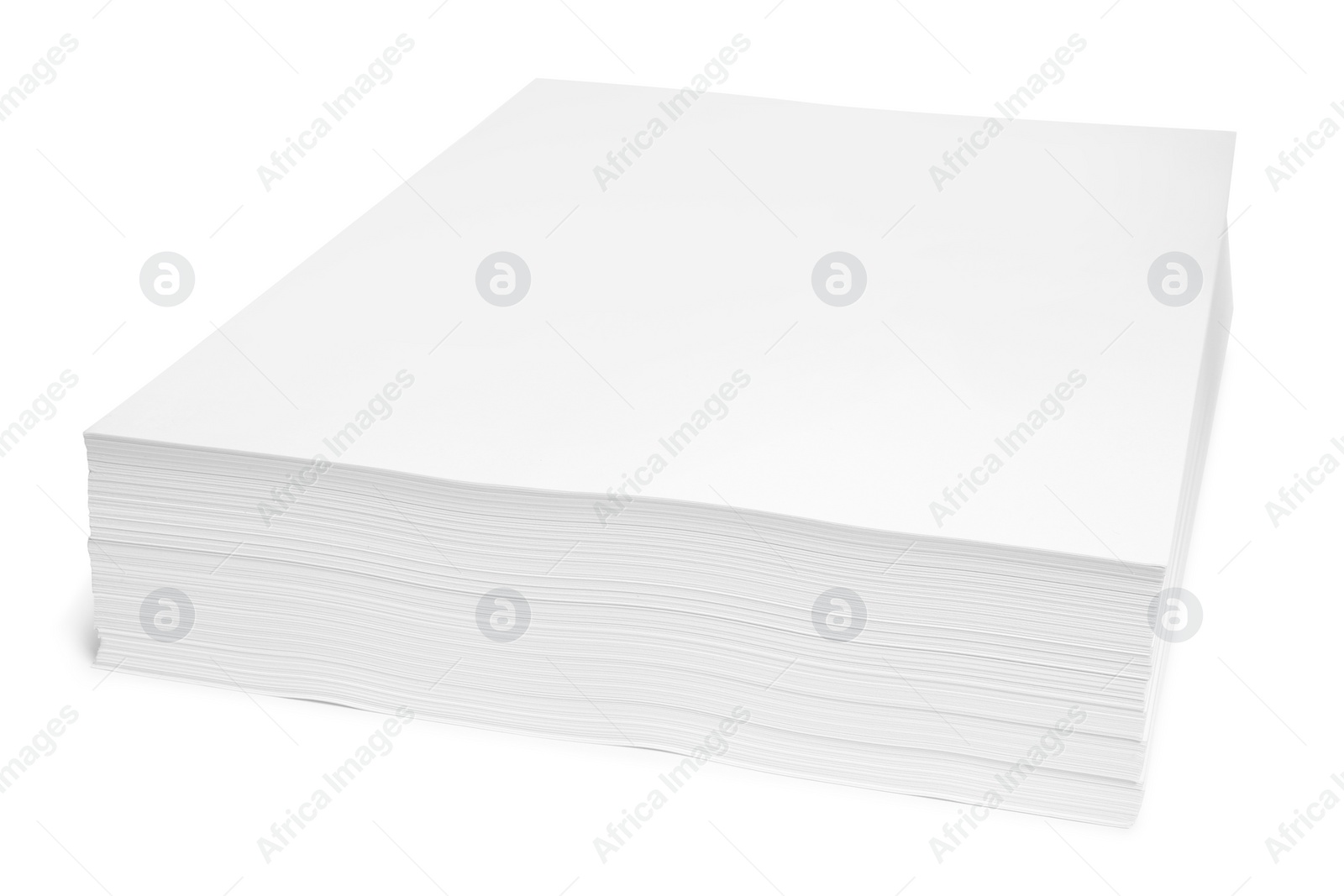 Photo of Stack of paper sheets isolated on white