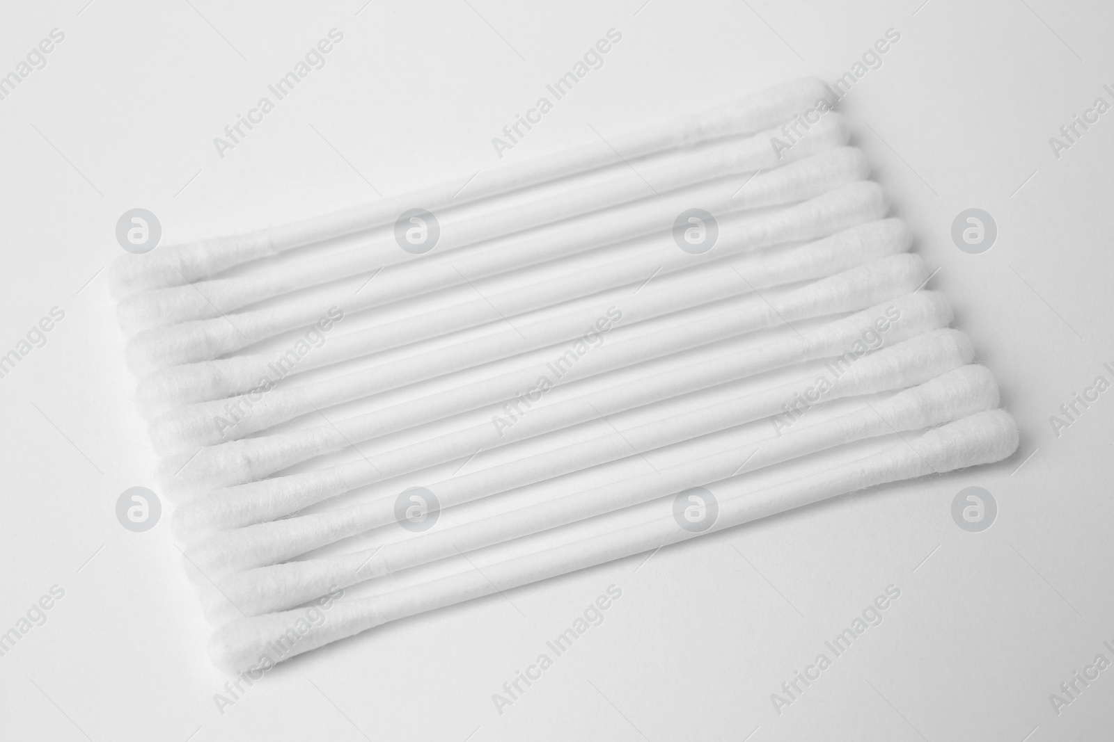 Photo of Many clean cotton buds isolated on white