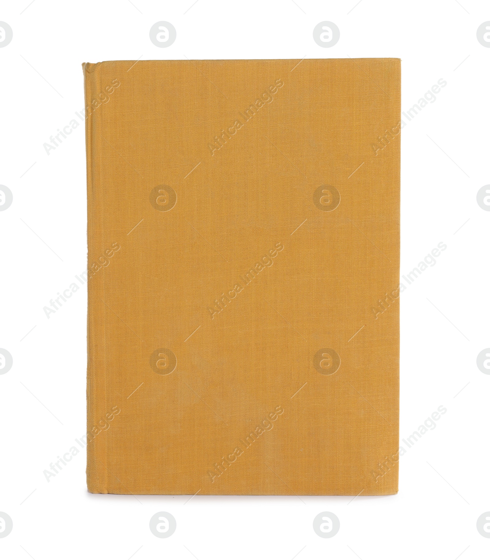 Photo of Closed old hardcover book isolated on white