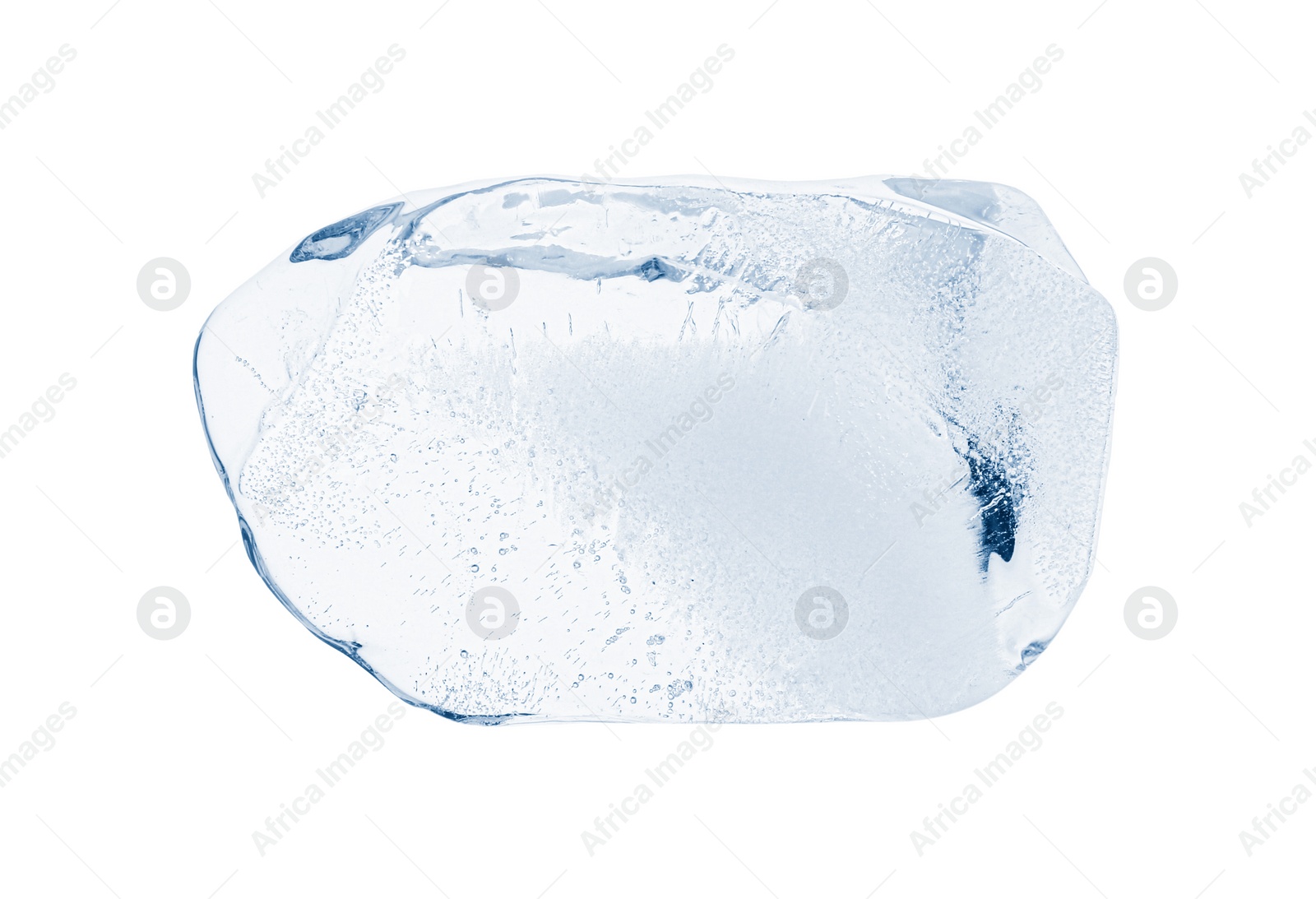 Photo of Piece of clear ice isolated on white