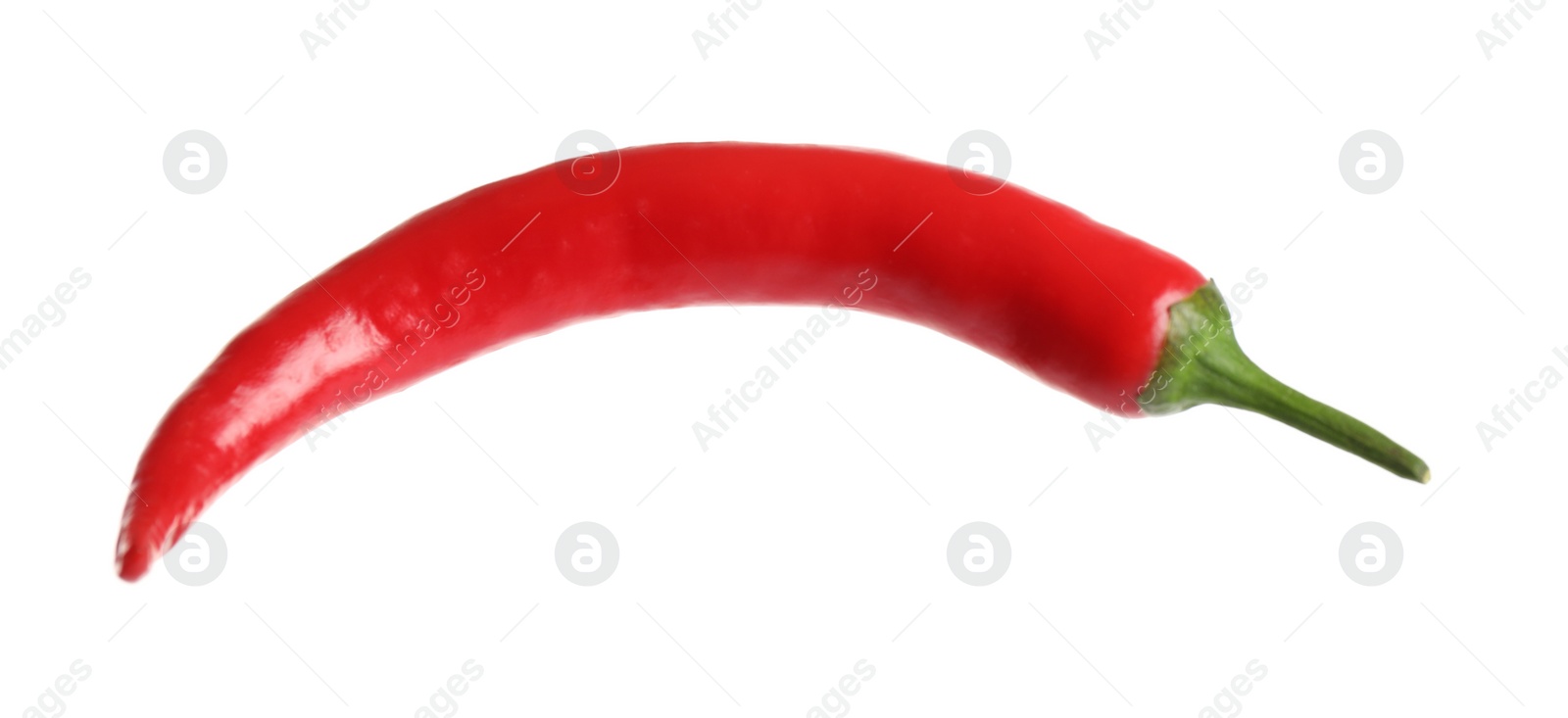 Photo of Red hot chili pepper isolated on white