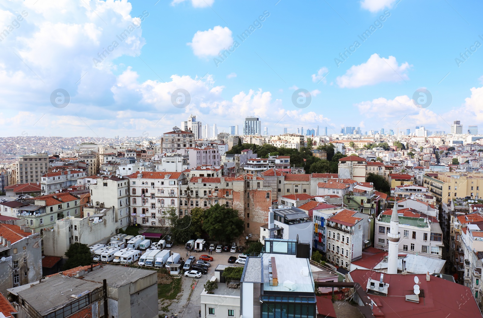 Photo of Picturesque view of city with beautiful buildings