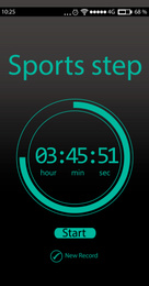 Illustration of  fitness tracker app. Sport lifestyle