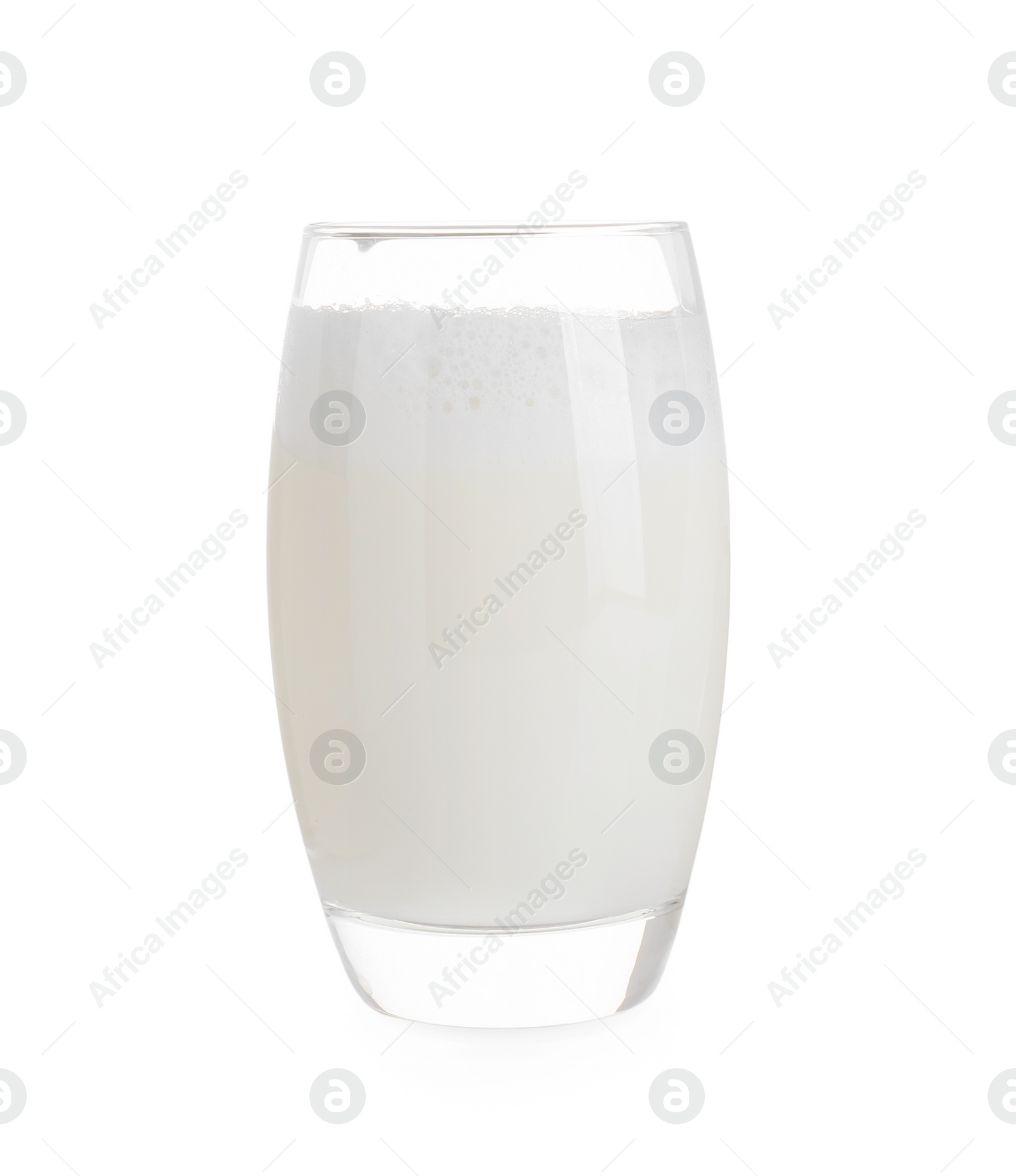 Photo of Glass of fresh milk isolated on white