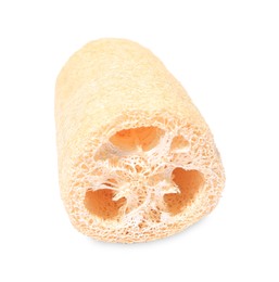 New loofah sponge isolated on white. Personal hygiene