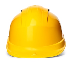 Safety hardhat isolated on white. Construction tool