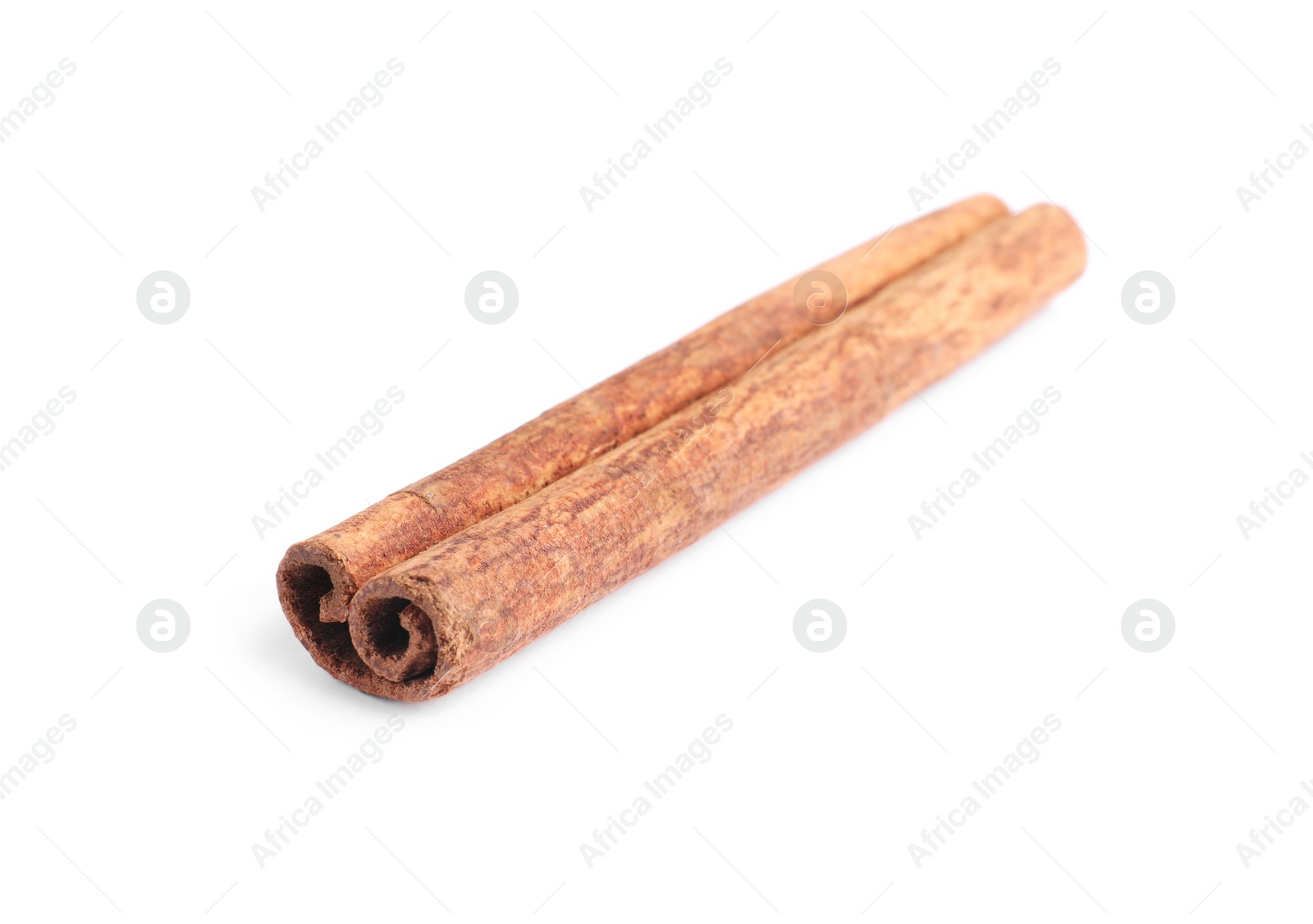 Photo of Dry aromatic cinnamon stick isolated on white