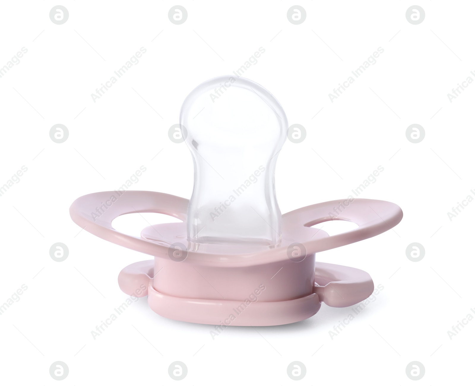 Photo of One new baby pacifier isolated on white