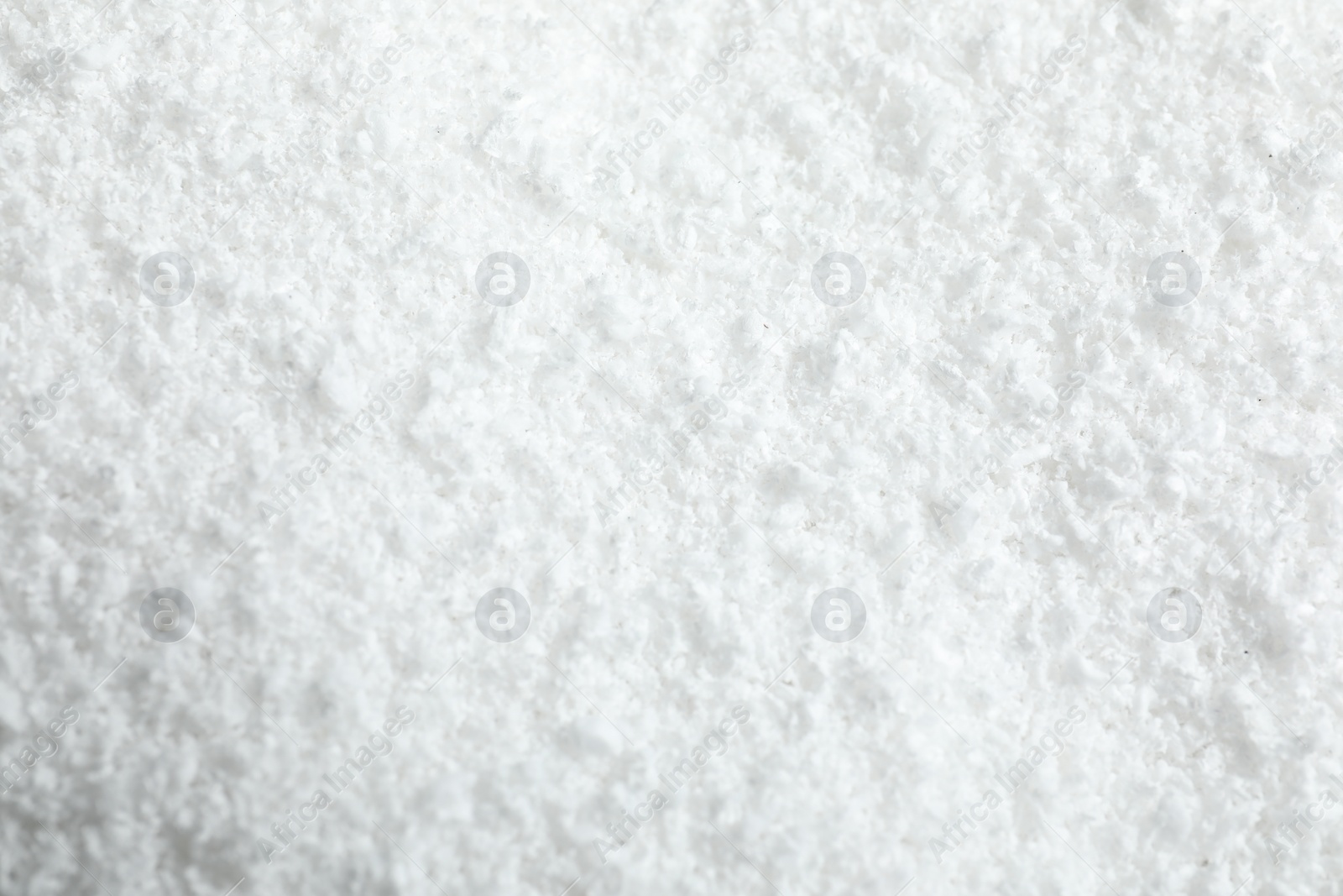 Photo of Pile of white snow as background, closeup view