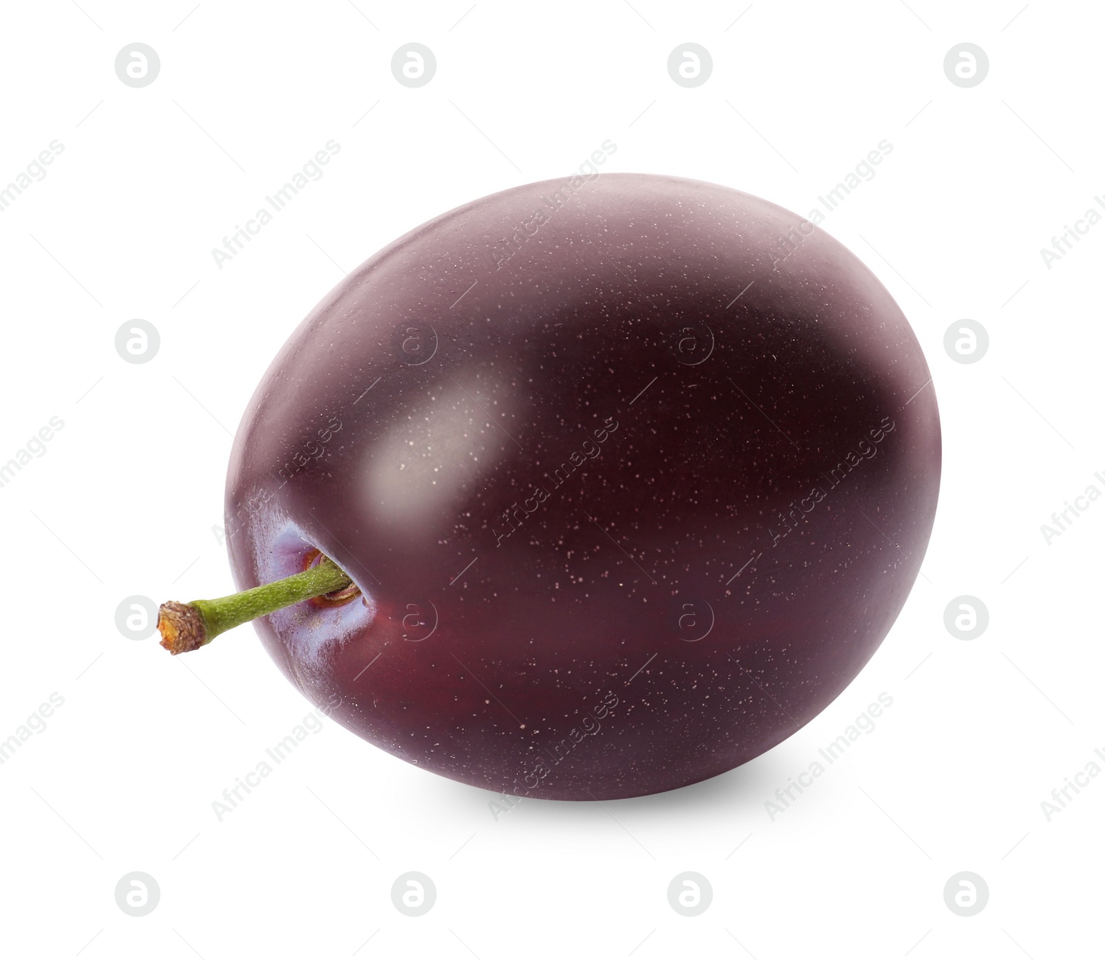 Photo of Delicious fresh ripe plum isolated on white