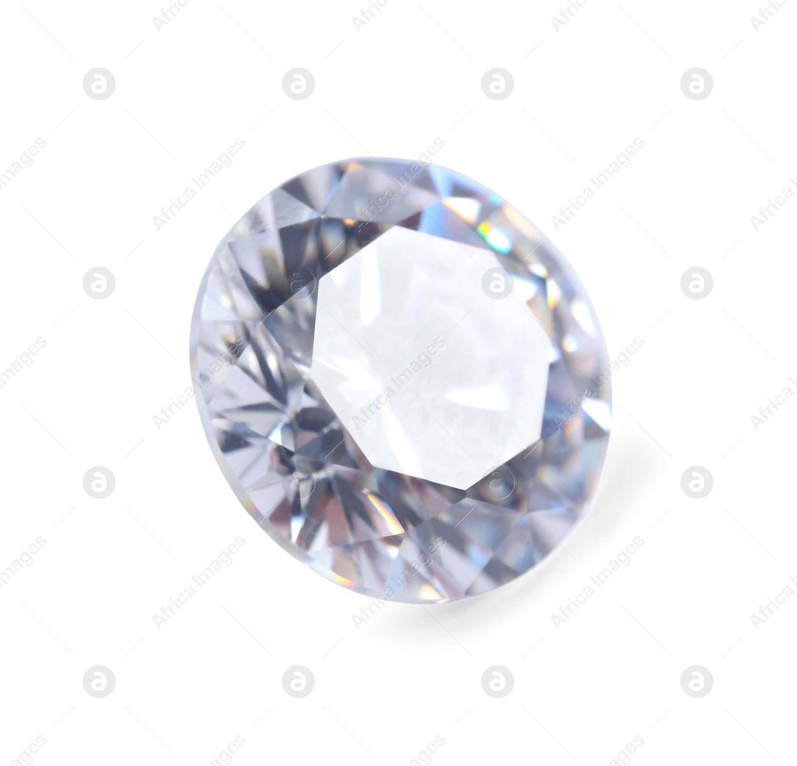 Photo of One beautiful shiny diamond isolated on white