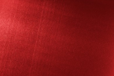 Image of Beautiful red foil as background, top view