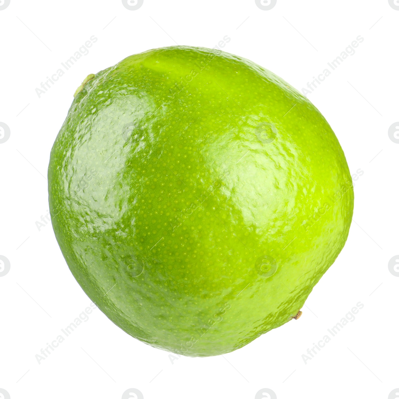 Photo of Fresh green ripe lime isolated on white