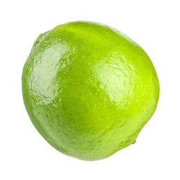 Photo of Fresh green ripe lime isolated on white