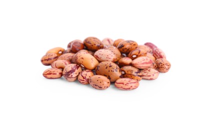 Photo of Many raw kidney beans isolated on white