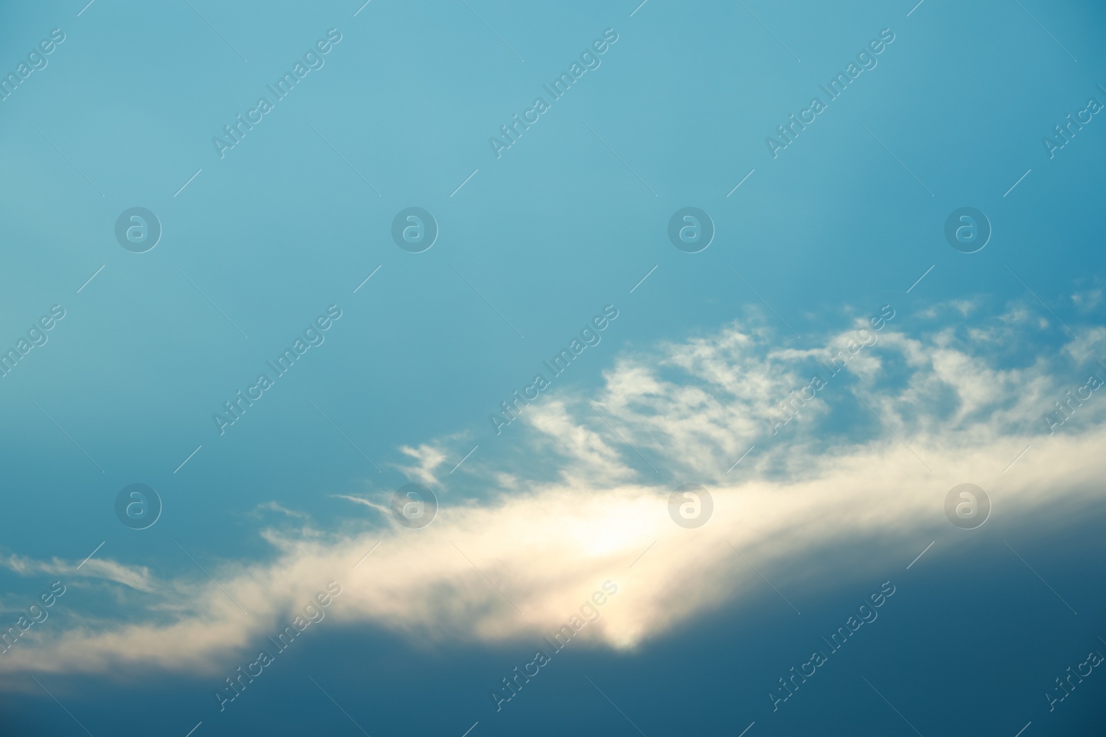 Photo of Beautiful white clouds in blue sky on sunny day