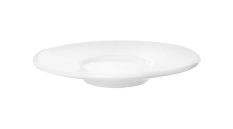 Ceramic plate isolated on white. Cooking utensil