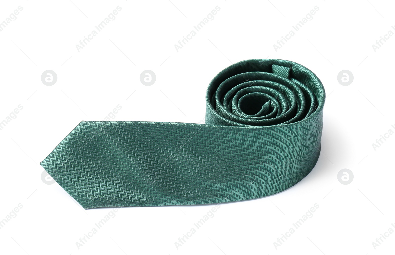 Photo of Stylish color male necktie isolated on white