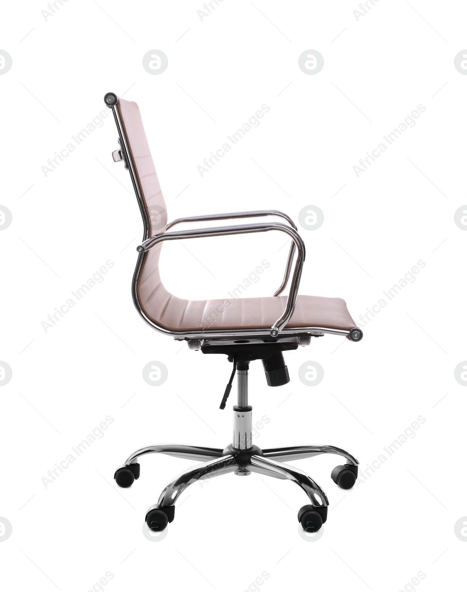 Photo of Comfortable leather office chair isolated on white