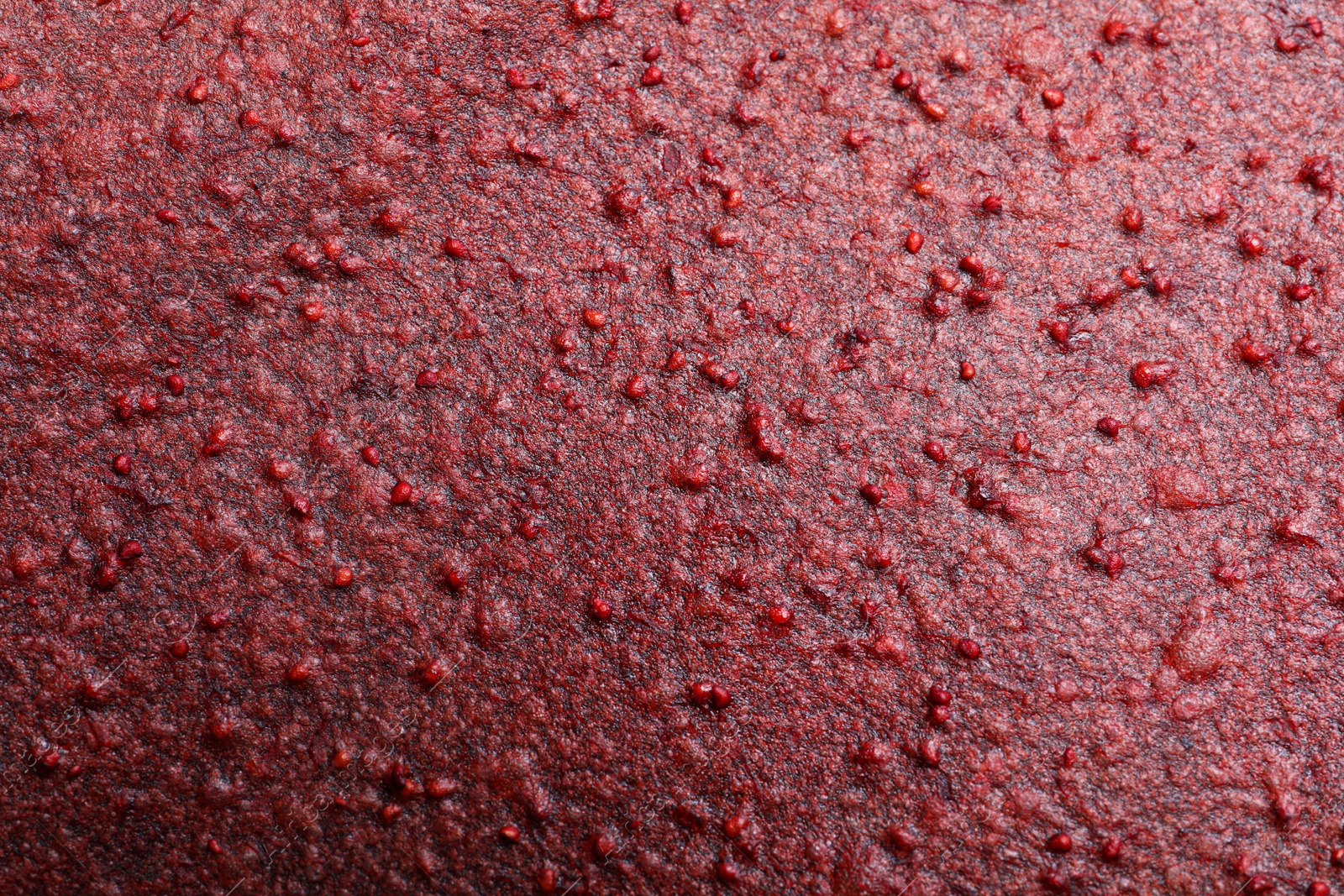 Photo of Delicious fruit leather as background, closeup view