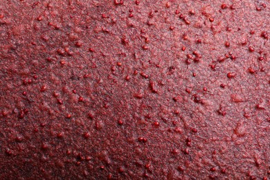 Photo of Delicious fruit leather as background, closeup view