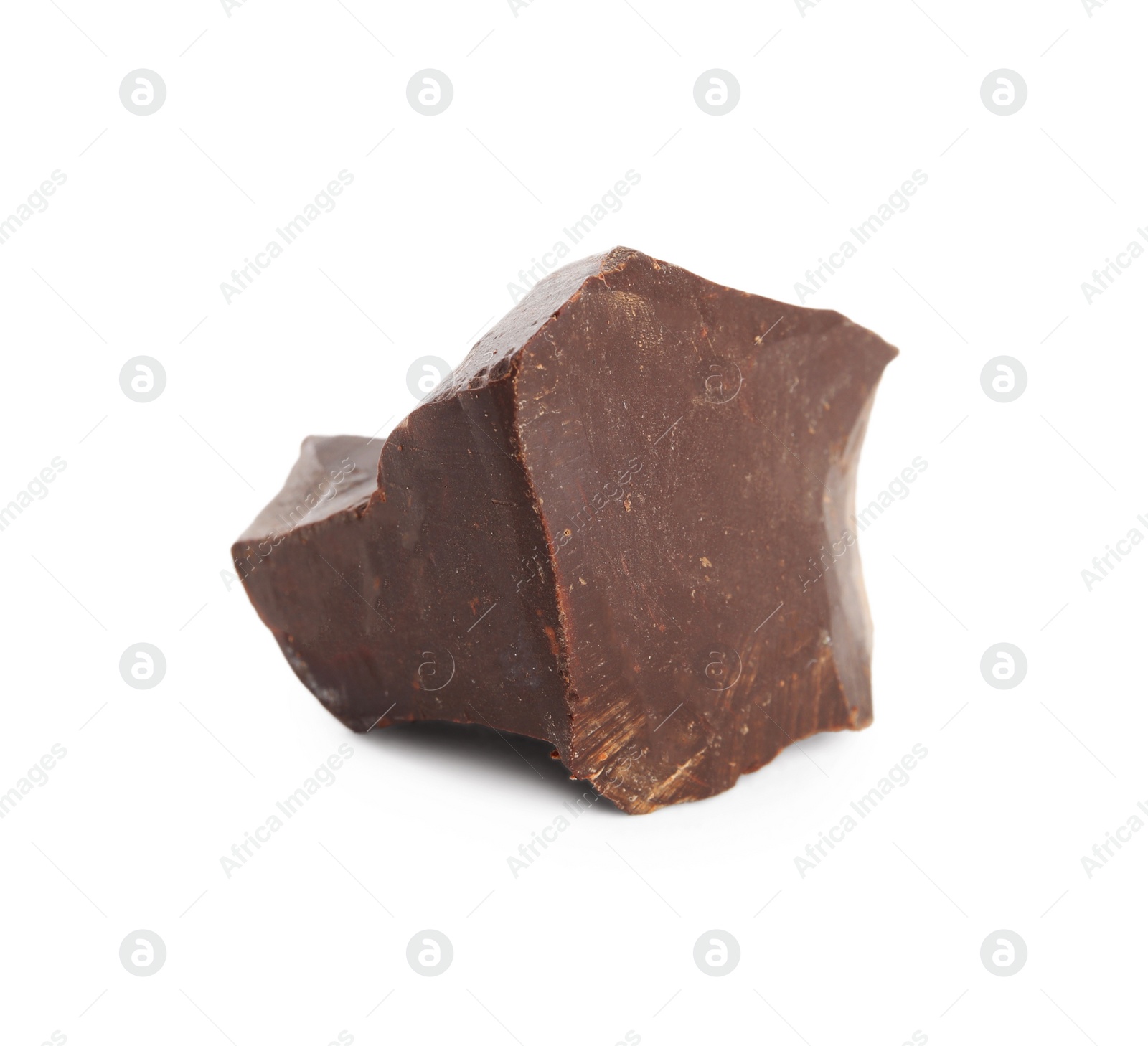 Photo of Piece of tasty chocolate isolated on white