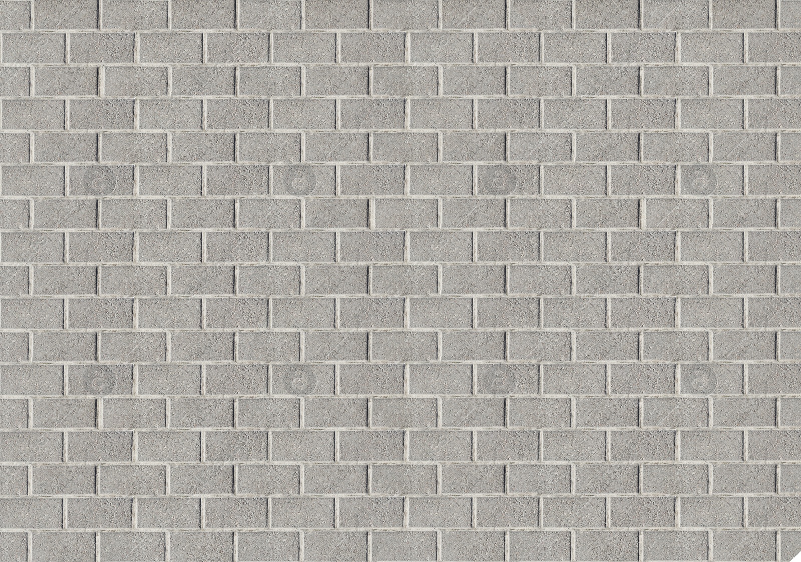 Image of Grey tiled or brick surface as background, top view